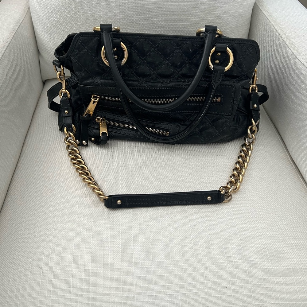 Marc Jacobs Quilted Tote Bag black gold hardware - Picture 2 of 16